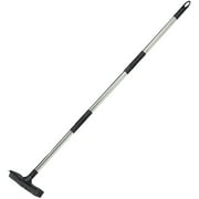 Hawk - 45" Multi-Purpose Dutch Broom Expandable Handle with Rubber Bristles Head Sweeper - Black