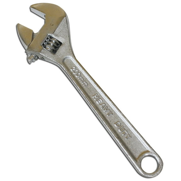 Hawk 8" Chrome Adjustable Wrench