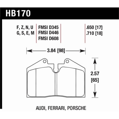 Hawk 89-94 Porsche 911 / 86-94 944 / 93 & 95 968 Front & Rear DTC-70 Race Brake Pads Fits select: 1986-1991 PORSCHE 928, 1989 PORSCHE 911 CARRERA 4