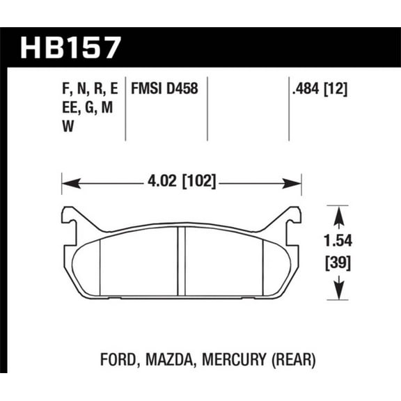 Hawk 91-96 Ford Escort GT / 90-93 Mazda Miata DTC-60 Rear Race Brake Pads Fits select: 1990-1993 MAZDA MX-5 MIATA, 1992-1994 MAZDA PROTEGE LX