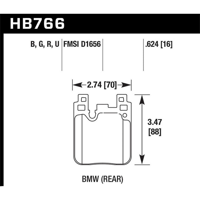Hawk Performance Single Dynalite DTC-30 Race Brake Pads (HB584W.485)
