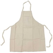 Hawk Bib Style Cotton Canvas Shop Apron with 2 Pockets