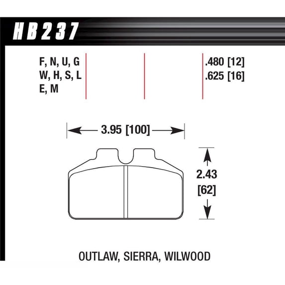 Hawk Brake DL Bridgebolt-Black