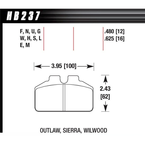 Hawk Brake DL Bridgebolt DTC 70
