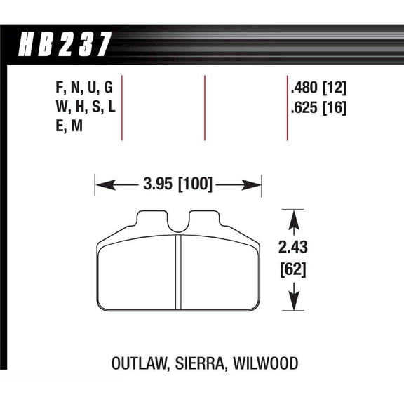 Hawk Brake DL Bridgebolt DTC 70