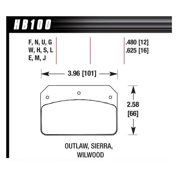 Hawk Brake Dynalite/2000 Black