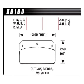 Hawk Brake Dynalite/2000 HP Plus