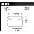 thumbnail image 1 of Hawk Wilwood Dynalite Caliper HPS Street Brake Pads, 1 of 4