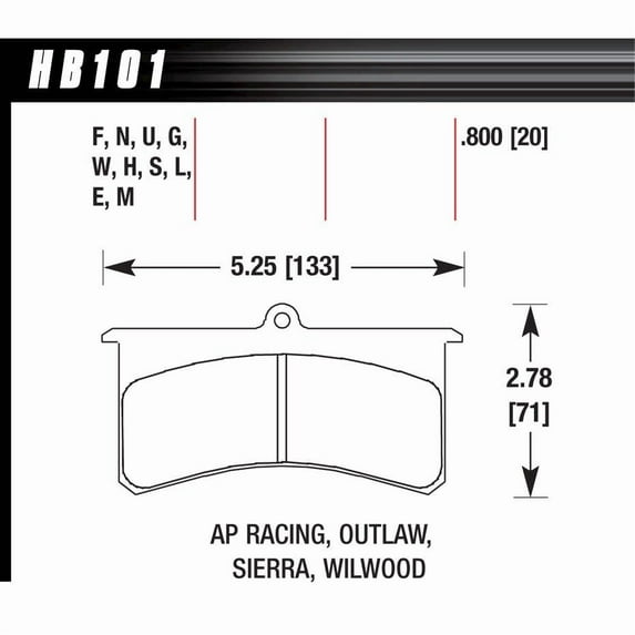 Hawk Brake Superlite/Xl DTC-70