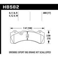 thumbnail image 1 of Hawk Brembo Caliper Family M Blue 9012 Race Brake Pads, 1 of 2