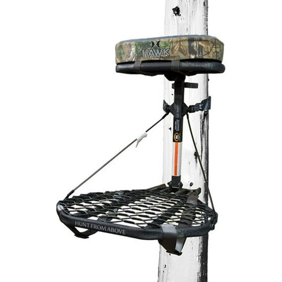 Open Box Hawk COMBAT Hang-On Hunting Treestand & Full-Body Safety Harness