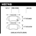thumbnail image 1 of Hawk Cadillac 13-16 ATS / 14-15 CTS Performance Ceramic Rear Brake Pads Fits select: 2015 CADILLAC CTS LUXURY COLLECTION, 1 of 2
