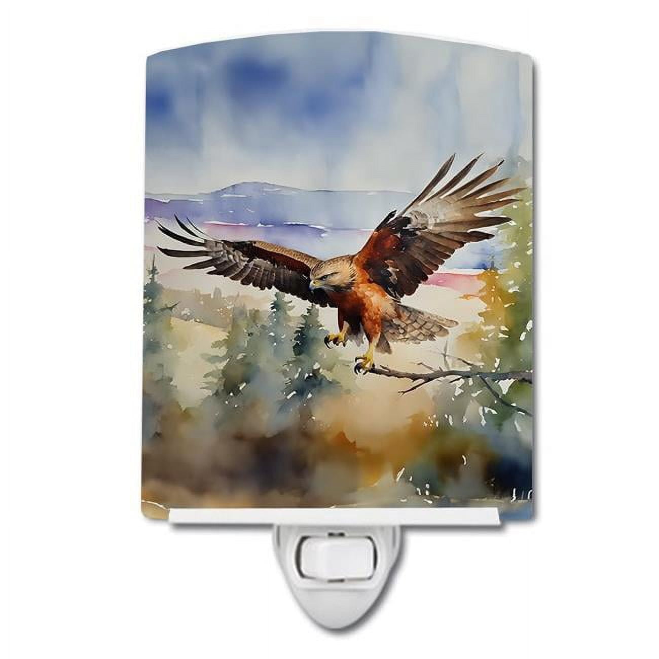 Hawk Ceramic Night Light 4 in x 6 in