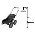 thumbnail image 1 of Hawk Crawler Multi-Use Folding Cart for Hunting Fishing & HME Game Hoist Kit, Black, 1 of 12