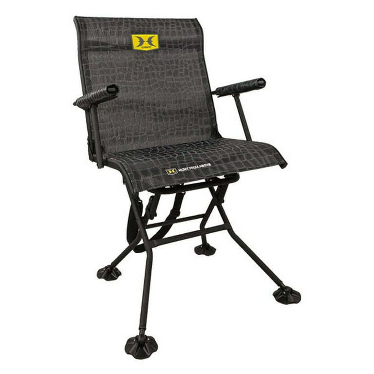 Hawk Foldable Stealth Spin Blind Chair with Padded Armrests