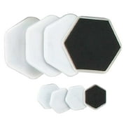 HAWK All Purpose Furniture Sliders - 8 Piece Set | Includes 4 Large and 4 Small Sliders | Thick Foam Conforms to Furniture Base | Works on Carpets and Floor Tiles