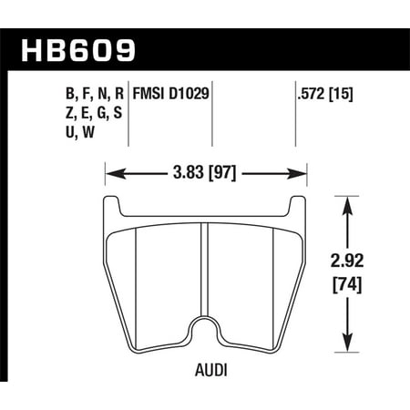 Hawk HPS Street Brake Pads Fits select: 2013-2015 AUDI RS5, 2008-2012 AUDI R8