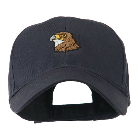 Hawk Head Mascot Embroidered Cap - Navy OSFM