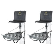 Hawk Helium Kickback LVL Hang-On Tree Stand w/ Extension Footrest 2 Pack