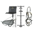thumbnail image 1 of Hawk Helium Kickback Tree Stand, 3 Climbing Sticks & Muddy Ambush Harness, 1 of 11