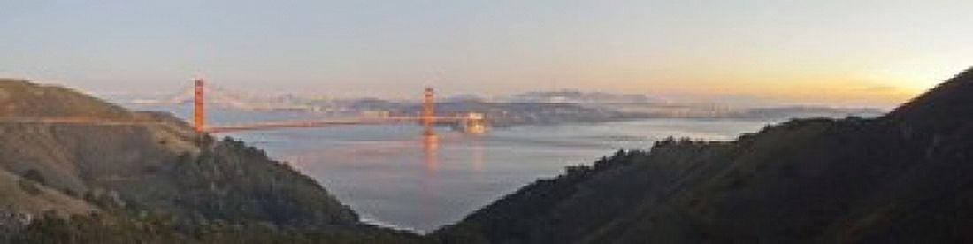 Hawk Hill Marin Headlands Goden Gate Bridge San Francisco Califorina Canvas Art - Panoramic Images (20 x 5)