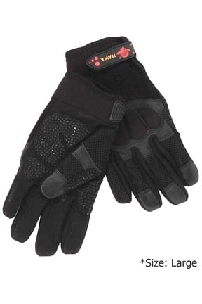 Hawk Men's Large Synthetic Gloves | Silicone Grip Dots | Breathable & Adjustable | Multi-Use | Comfortable for Extended Wear