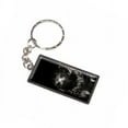 thumbnail image 1 of Hawk On Black And White Raptor Avian Keychain Key Chain Ring, 1 of 1