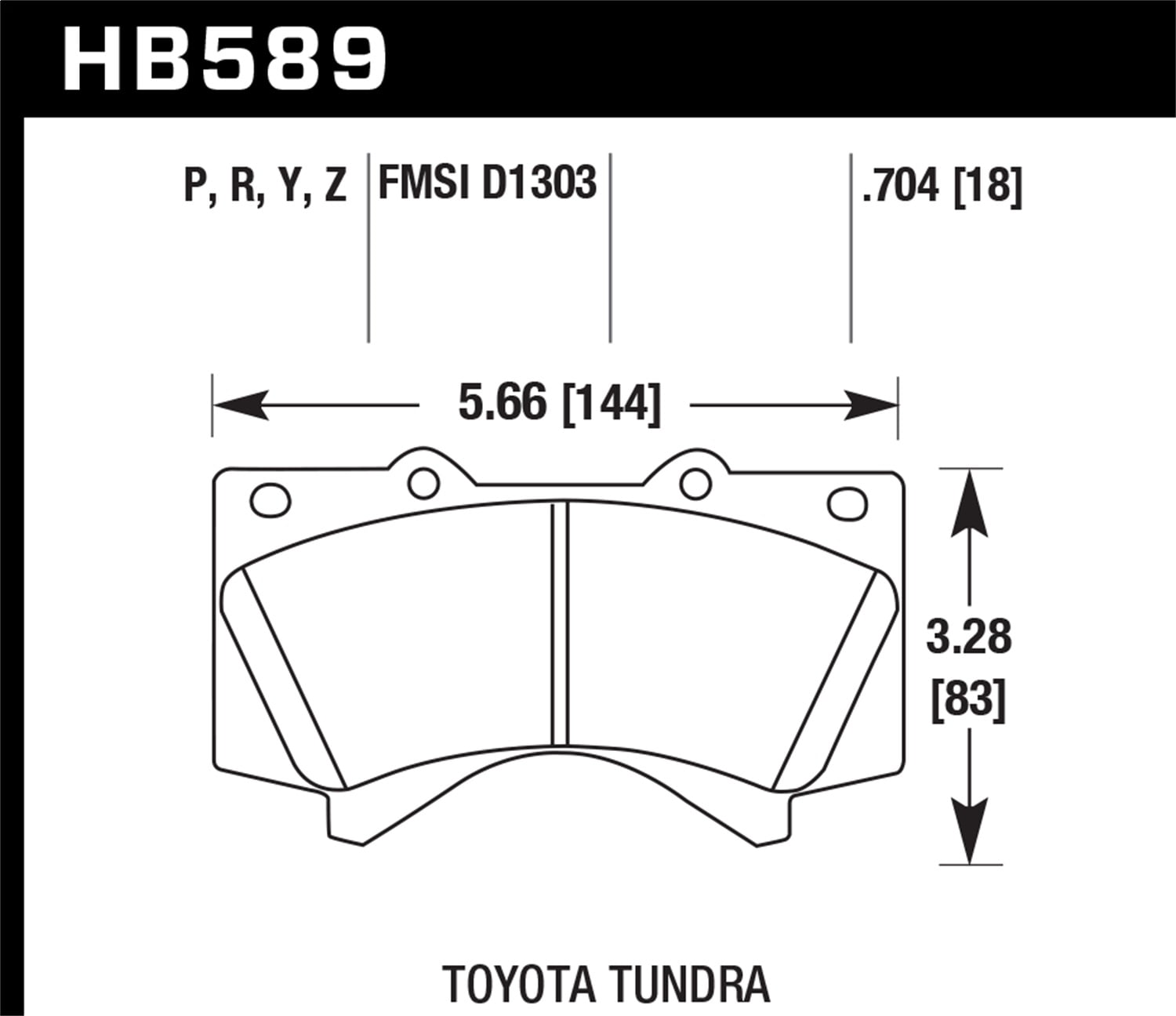 Hawk Performance 08-14 Toyota Land Cruiser Ceramic Street Front Brake Pads Fits select: 2007-2016,2018-2019 TOYOTA TUNDRA