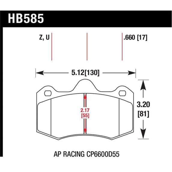 Hawk Performance Ceramic Street Brake Pads