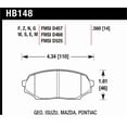 thumbnail image 1 of Hawk 89-93 Miata HPS Street Front Brake Pads (D525), 1 of 4