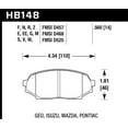 thumbnail image 1 of Hawk Performance HB148F.560 Brake Pads - HPS Compound - Front - Set of 4 Fits select: 1990-1993 MAZDA MX-5 MIATA, 1990-1993 GEO STORM, 1 of 3
