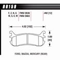 thumbnail image 1 of Hawk Performance HB159E.492 Blue 9012 Disc Brake Pad Fits select: 1999-2003 MAZDA MX-5 MIATA, 1997-2003 FORD ESCORT, 1 of 4