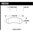 thumbnail image 1 of Hawk Performance HB559F.695 Brake Pads - HPS Compound - Front - Set of 4 Fits select: 2013-2016 RAM 1500, 2012 DODGE RAM 1500, 1 of 4