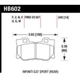 thumbnail image 1 of Hawk 2009-2013 Infiniti FX50 Sport HPS 5.0 Rear Brake Pads, 1 of 4
