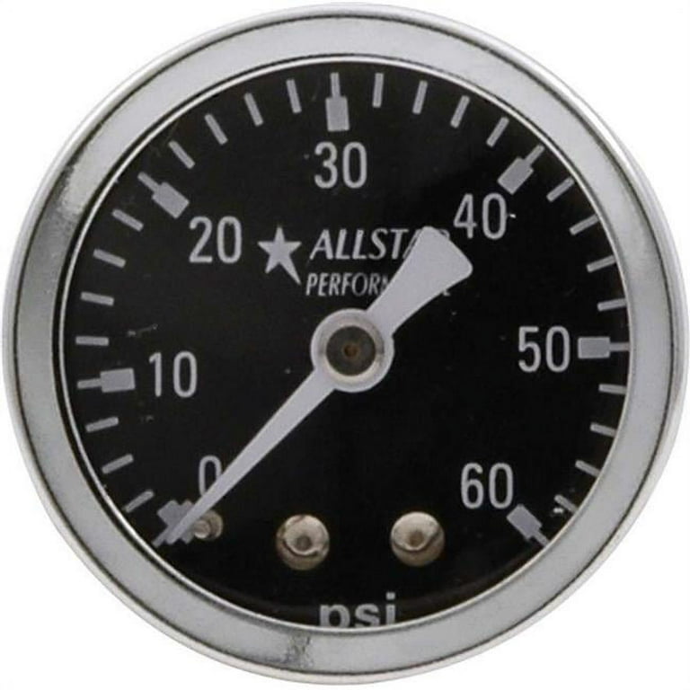 Allstar 1.5in Gauge 0-60 PSI Dry Type Allstar 1.5in Gauge 0-60 PSI Dry Type