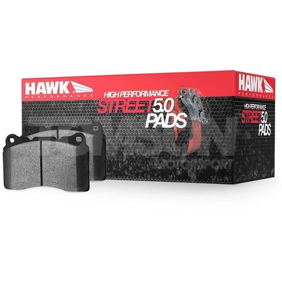 Hawk Performance  High Performance Street 5.0 Rear Brake Pads for 2008-2014 Mitsubishi Lancer Evo