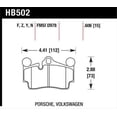 thumbnail image 1 of Hawk Porsche / Volkswagen Performance Ceramic Street Rear Brake Pads Fits select: 2007-2015 AUDI Q7, 2003-2006 PORSCHE CAYENNE S, 1 of 4