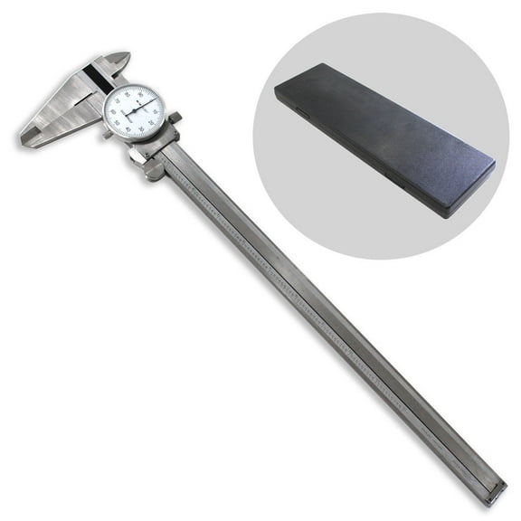 Hawk Precision Dial Caliper | 0-12" (0-30.5 cm) Range | Stainless Steel & Chrome Finish | Versatile 4-Way Measurements