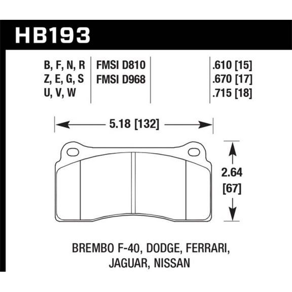 Hawk Rotora FC4 DTC-60 Race Brake Pads