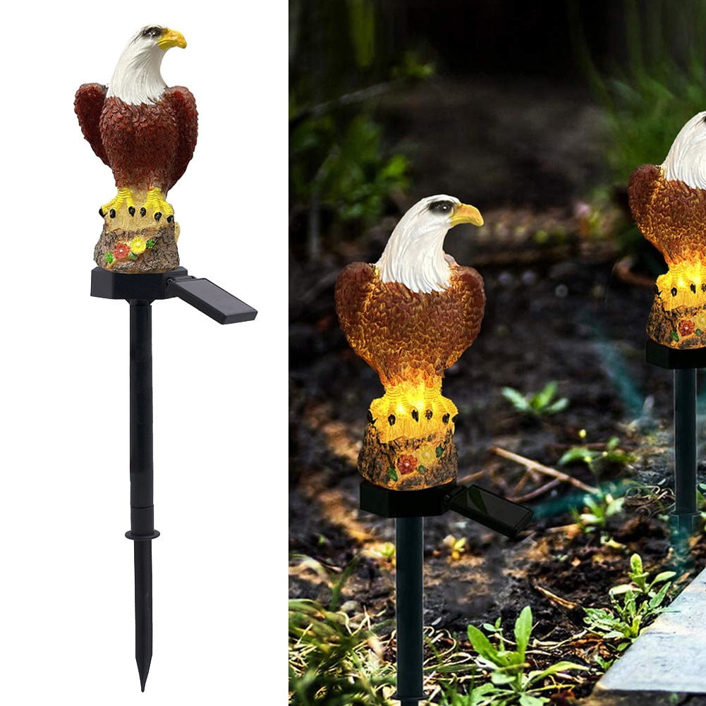 Hawk Solar Decorative Garden Stake Lighting, Waterproof Cute Animal