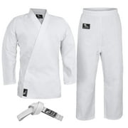 Hawk Sports Karate Uniform for Kids & Adults Lightweight Student Karate Gi Martial Arts Uniform with Belt ((1 (4'6'' / 90lbs)