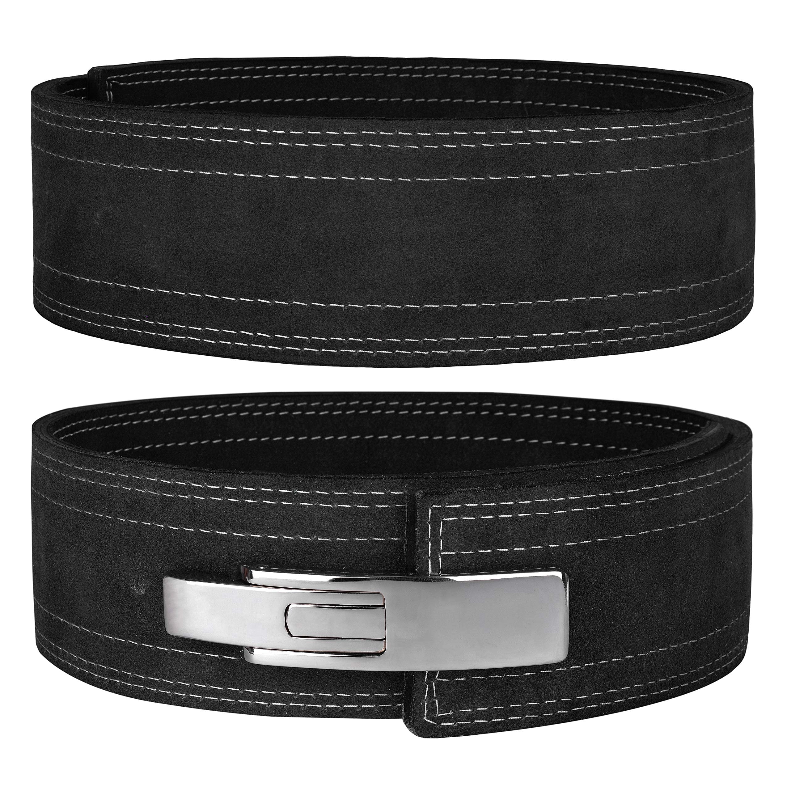 Hawk Sports Lever Belt for Men & Women, 10mm Thick, 4" Wide Suede Leather Weightlifting Belt