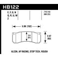 thumbnail image 1 of Hawk StopTech ST-60 Caliper Performance Ceramic Street Brake Pads, 1 of 4