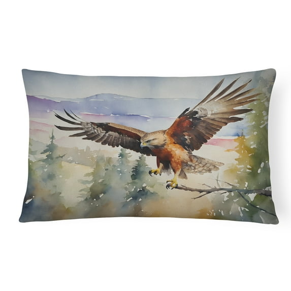 Hawk Throw Pillow 12 in x 16 in