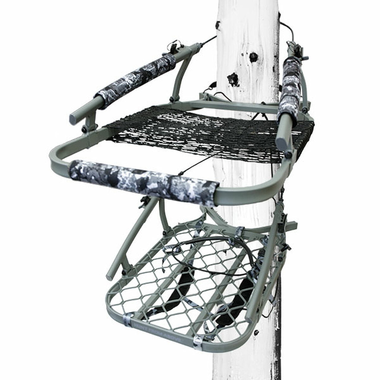 HAWK Ultra-Lite Climbing Treestand with Auto-Latch Cable, Hammock Seat, 20  lbs. - Walmart.com, image size:1280x1280