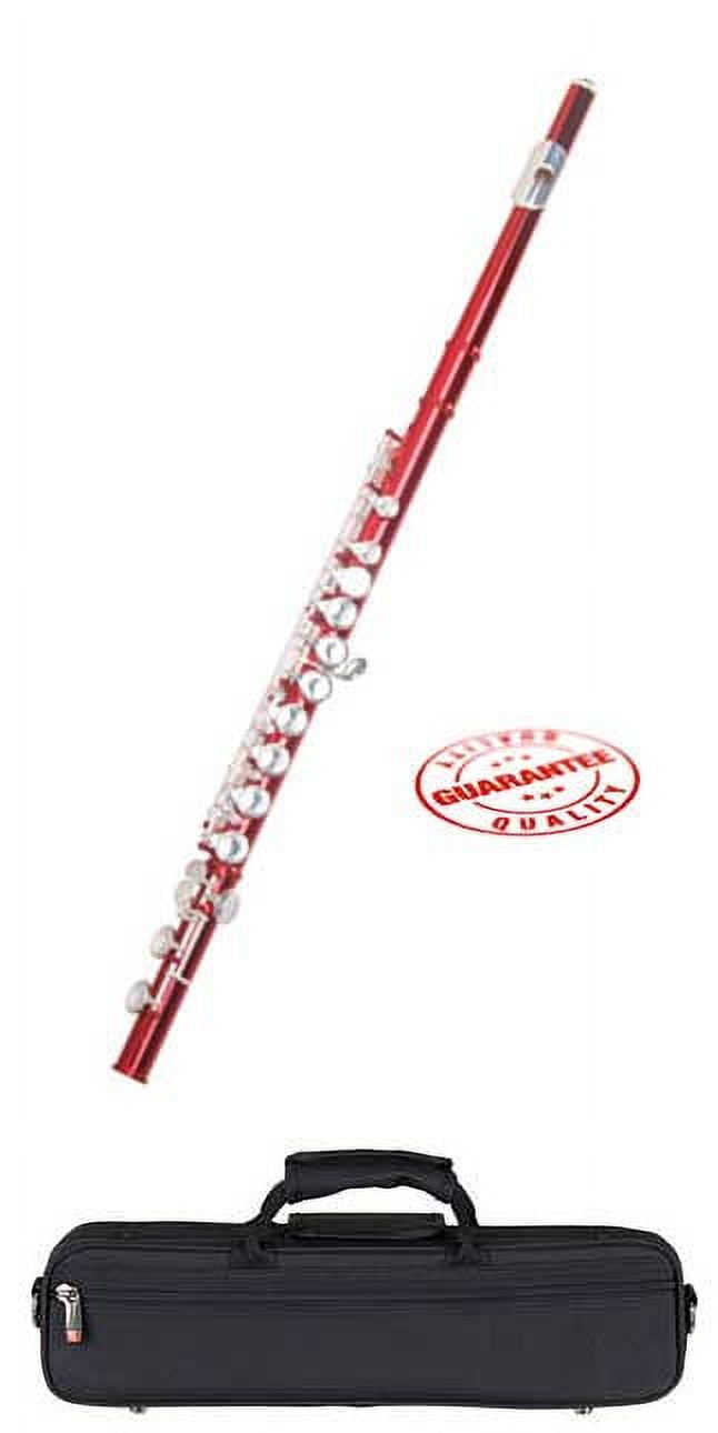 Hawk WD-F113-RD, Closed hole C Flute with Case, Red