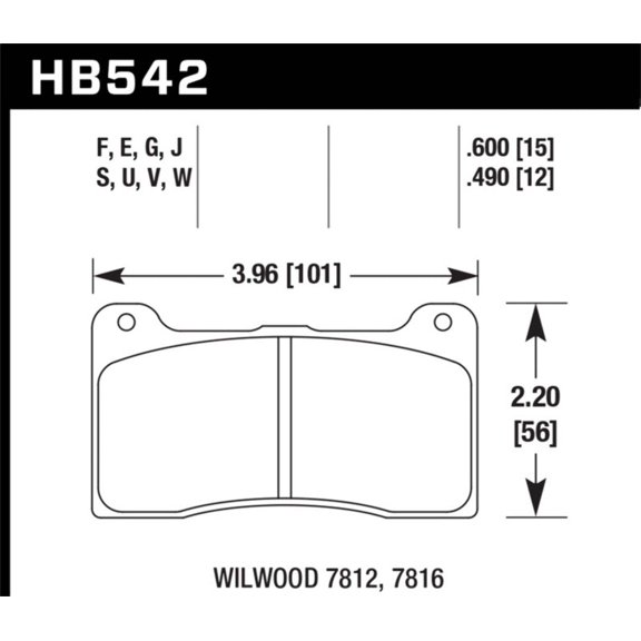Hawk Wilwood 7816 DTC-70 Street Brake Pads
