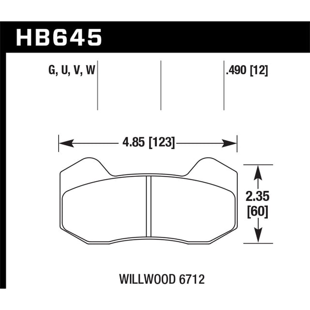Wilwood Pad Set BP-20 6712 Dynapro 6