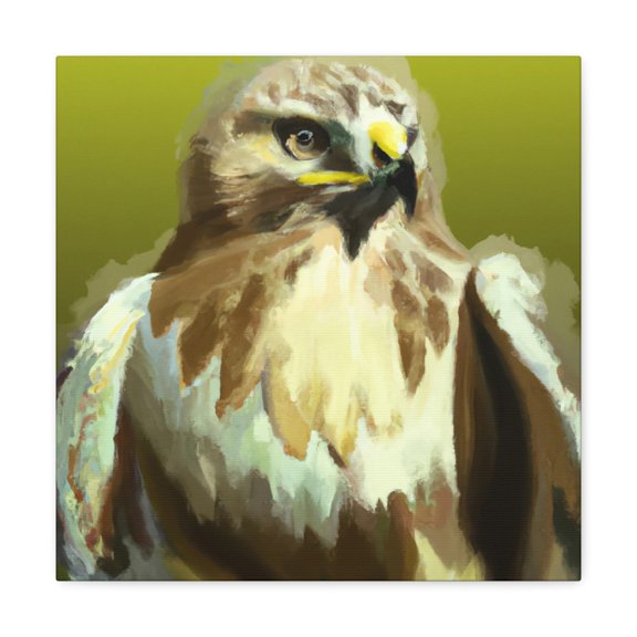 Hawk in Flight Reflection - Canvas
