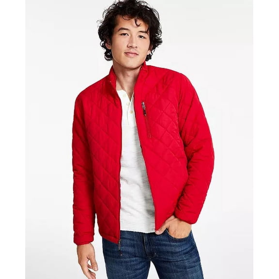Hawke & Co. CHILI PEPPER Men's Diamond Quilted Jacket, US X-Large